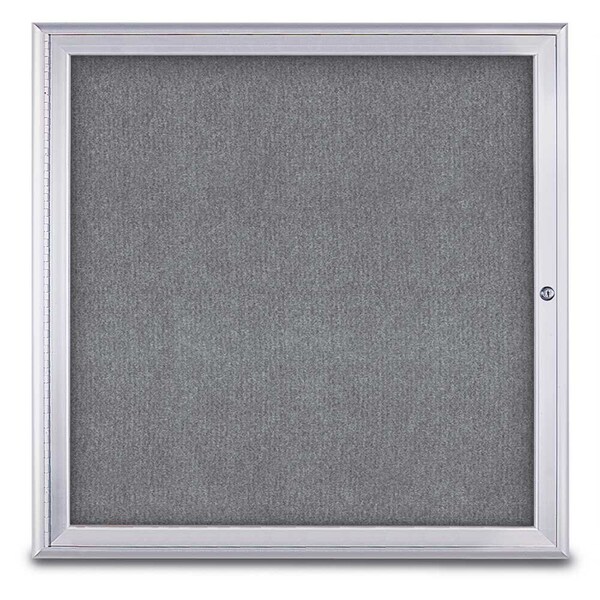 Sliding Door Indoor Enclosed Corkboard, 9
